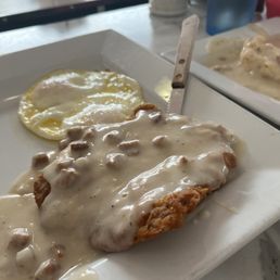 Country Fried Steak and 2 Eggs Breakfast