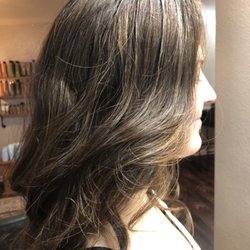 Divine Hair Design Boutique - Beautiful cool brown. Balayage hi lites.