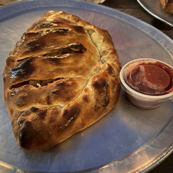 Pizza Port - Pepperoni/sausage/Canadian bacon Calzone. - Pizza Near Me - Morro Bay, California Pizza Port - Pepperoni/sausage/Canadian bacon Calzone. - Pizza Near Me - Morro Bay, California