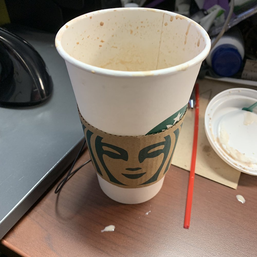1/2 cup of coffee instead of a full cup that I paid for! 1/2 cup of coffee instead of a full cup that I paid for!