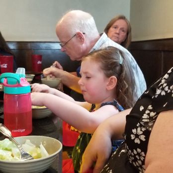 Kobe Hibachi & Sushi - That's my Mom on the end. - Salad Near Me - Fort Oglethorpe, Georgia