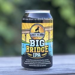 Goat Island Brewing - Big Bridge IPA has an intense burst of hop flavor and aroma. The hop varieties used impart hints of apricot, mango, pine and citrus.