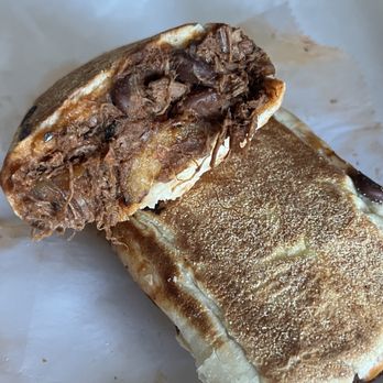 Cafecito - THE BEST SANDWICH: ropa vieja on cuban bread - Cuban Near Me - Chicago, Illinois
