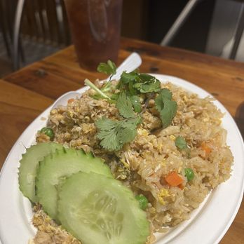 Palm Thai Cafe - Crab Fried Rice. LOTS OF CRAB! - Thai Near Me - San Diego, California
