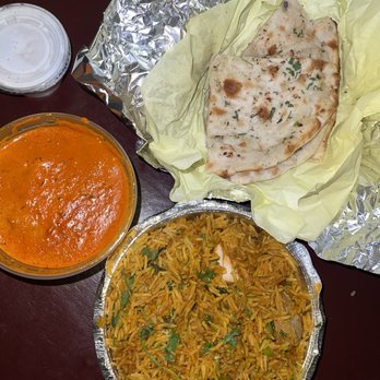 India Garden - Chicken Biryani ($15.99) Butter Chicken ($16.99), Garlic Naan ($4.99). Expensive. Tastes good - Indian Near Me - Pleasanton, California India Garden - Chicken Biryani ($15.99) Butter Chicken ($16.99), Garlic Naan ($4.99). Expensive. Tastes good - Indian Near Me - Pleasanton, California