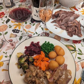 Harmony Farms - Our Christmas Goose that was cooked with Apples and Prunes stuffing, sweet and sour red cabbage, caramelized potatoes. - Meat Shops Near Me - La Crescenta, California Harmony Farms - Our Christmas Goose that was cooked with Apples and Prunes stuffing, sweet and sour red cabbage, caramelized potatoes. - Meat Shops Near Me - La Crescenta, California