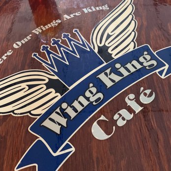 Wing King Cafe - the logo on the table - American Near Me - Charlotte, North Carolina