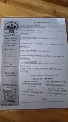 Menu photo 2 Back River Brewery Tybee Island, GA