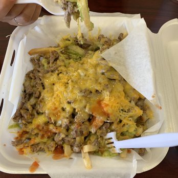 Super Sergio’s - Carne asada fries. They come with guacamole and cheese. - Mexican Near Me - Chino, California Super Sergio’s - Carne asada fries. They come with guacamole and cheese. - Mexican Near Me - Chino, California