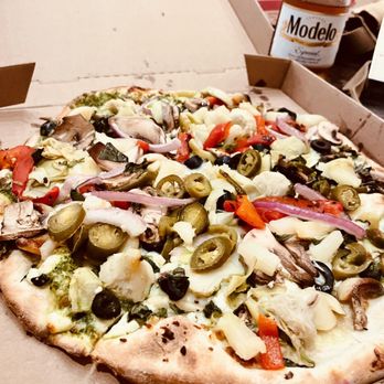 MOD Pizza - Veggies this crust. I think pesto base - Pizza Near Me - Alameda, California MOD Pizza - Veggies this crust. I think pesto base - Pizza Near Me - Alameda, California