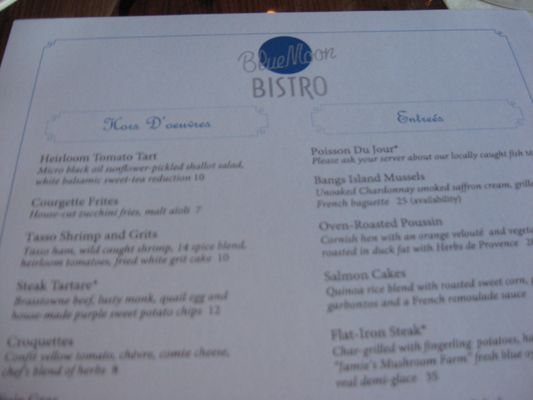 Menu photo 7 Blue Moon Bistro Beaufort, NC Menu photo 7 Blue Moon Bistro Beaufort, NC