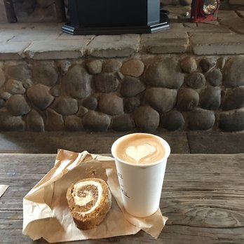 River Roasters - Hazelnut latte & pumpkin roll - Coffee & Tea Near Me - Florence, Oregon