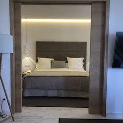 Hotel  Nobu - View of the bedroom from the living room