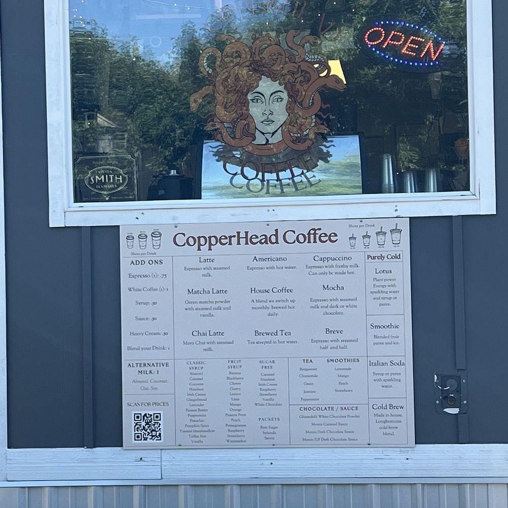 Menu as facing eastward, QR code included Menu as facing eastward, QR code included