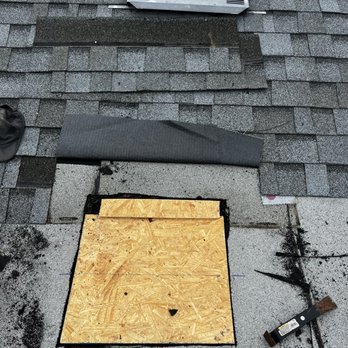 Coby Roof Repair - Repairing a hole in my roof where an old furnace pipe used to be - Roofing Near Me - Long Beach, California Coby Roof Repair - Repairing a hole in my roof where an old furnace pipe used to be - Roofing Near Me - Long Beach, California