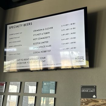 Bosque West - Specialty beers - Breweries Near Me - Albuquerque, New Mexico