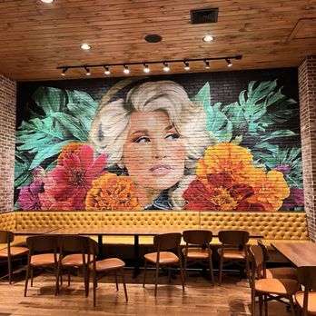 Azul Cantina - Great Dolly mural! - Tex-Mex Near Me - Pigeon Forge, Tennessee
