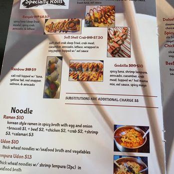 SushiNati - Menu - Sushi Bars Near Me - Cincinnati, Ohio