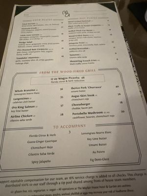 Menu photo 1 Mayfair Grill Coconut Grove, FL Menu photo 1 Mayfair Grill Coconut Grove, FL