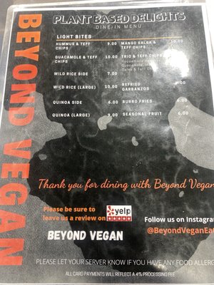Menu photo 2 Beyond Vegan Eats Los Angeles, CA