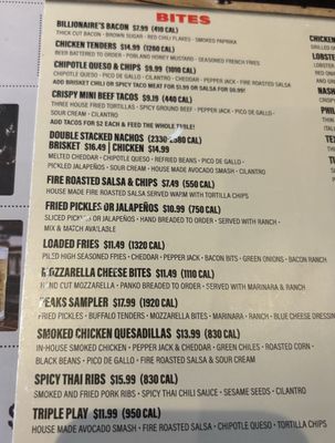 Menu photo 2 Twin Peaks Reno, NV