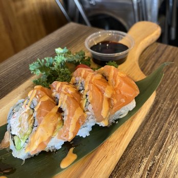 Ramen Mura - Salmon Lover Roll - Ramen Near Me - Orange, California Ramen Mura - Salmon Lover Roll - Ramen Near Me - Orange, California