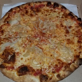 Domenico's Pizza Place - New York style pie, well done with onions, bangin' - Pizza Near Me - Rockaway, New Jersey