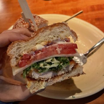The Honor Bar - Fried chicken sandwich. - New American Near Me - Palm Beach, Florida