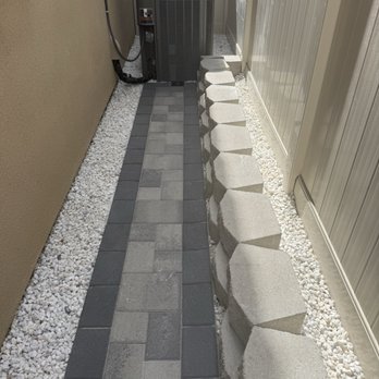 Palm Construction - Paver walls and gravel - Decks & Railing Near Me - West Covina, California