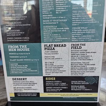 Boodas Brewing Company - Menu....I'm having a quesadilla with chicken and - Breweries Near Me - Hendersonville, North Carolina Boodas Brewing Company - Menu....I'm having a quesadilla with chicken and - Breweries Near Me - Hendersonville, North Carolina