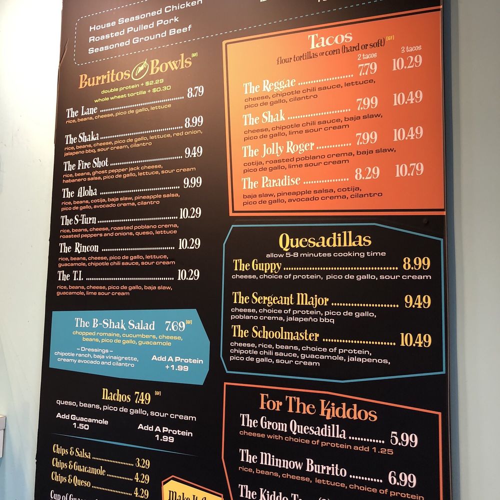 Burrito Shak - Menu - Mexican Near Me - Cary, North Carolina