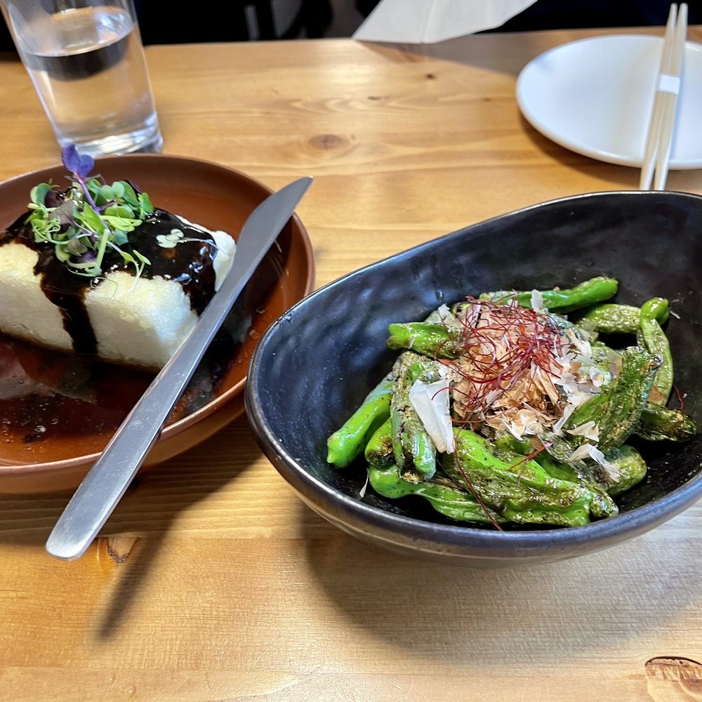 MORU - Age-dashi tofu and Shishito Pepper - Japanese Near Me - Fort Lee, New Jersey MORU - Age-dashi tofu and Shishito Pepper - Japanese Near Me - Fort Lee, New Jersey