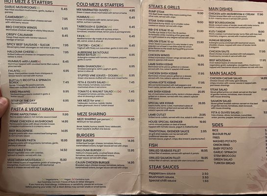 Menu photo 2 Motto Turkisk Restaurant London, XGL