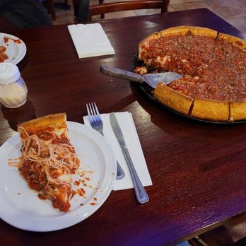 The Pizza Kitchen - a slice of deep dish pizza - Pizza Near Me - Wood Dale, Illinois The Pizza Kitchen - a slice of deep dish pizza - Pizza Near Me - Wood Dale, Illinois
