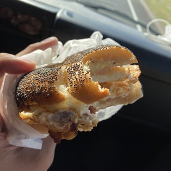 Day Hill Deli - Bacon/egg/cheese w extra egg on poppy seed - Delis Near Me - Windsor, Connecticut