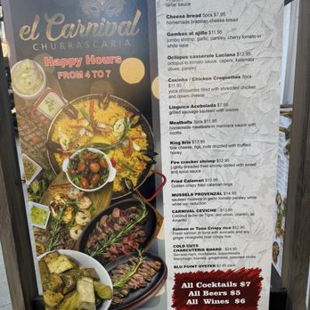 El Carnival Churrascaria - Happy hour menu - Latin American Near Me - Miami Beach, Florida