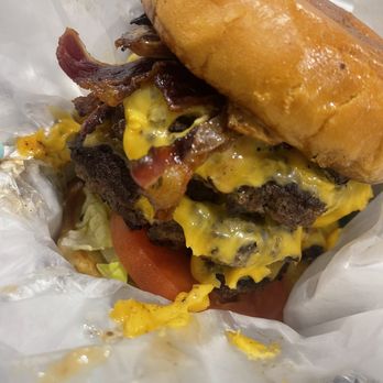 Three Buddies - Signature III Buddies Candied Bacon Burger - Tacos Near Me - Chamblee, Georgia