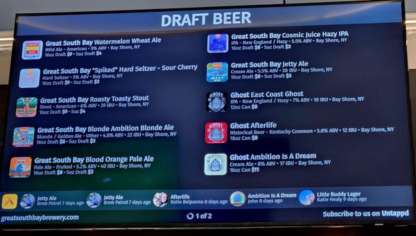 Menu photo 7 Great South Bay Brewery Lindenhurst, NY Menu photo 7 Great South Bay Brewery Lindenhurst, NY