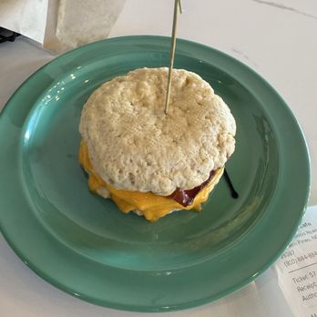 Pine Scone Cafe - Southern Pines - Rise and Pine. It is a bacon, egg and cheese on a scone. - Coffee & Tea Near Me - Southern Pines, North Carolina Pine Scone Cafe - Southern Pines - Rise and Pine. It is a bacon, egg and cheese on a scone. - Coffee & Tea Near Me - Southern Pines, North Carolina