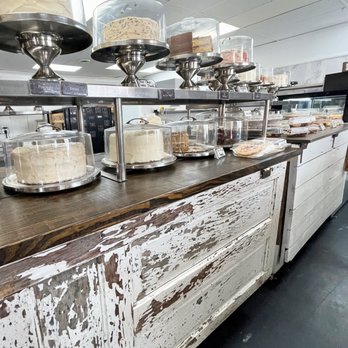 The Market - a variety of cakes on display - Antiques Near Me - High Point, North Carolina