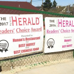 Hunan Chinese Restaurant - Hunan's Restaurant has been a Big Spring Herald Reader's Choice Award for 2016 (Best Buffet) and 2017 (Best buffet and Best Chinese Food).