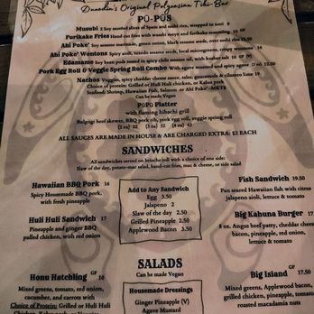 The Honu - Menu - Hawaiian Near Me - Dunedin, Florida The Honu - Menu - Hawaiian Near Me - Dunedin, Florida