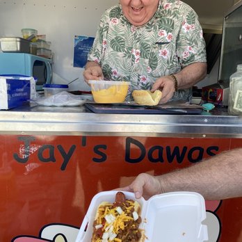 Jays Dawgs - Look at Mr Jay's Smile... serving up "happiness " - Pop-Up Restaurants Near Me - Ontario, Oregon Jays Dawgs - Look at Mr Jay's Smile... serving up "happiness " - Pop-Up Restaurants Near Me - Ontario, Oregon