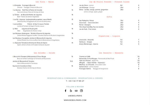 Menu photo 2 Boboli Paris, 75