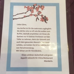 China-Restaurant Mandarin - Höflich für die Nachhaltigkeit