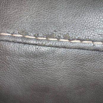 Ashley Store - Manufacturing defects and proof that they are not leather - Furniture Stores Near Me - Oxnard, California