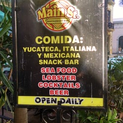 Letreto promocional de Main St.