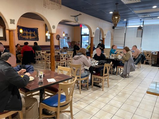 Photo of Holy Land Cafe - Lenexa, KS, US. Back dining area