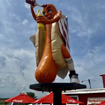 The Red Caboose - Mascot! - Fast Food Near Me - Rostraver, Pennsylvania