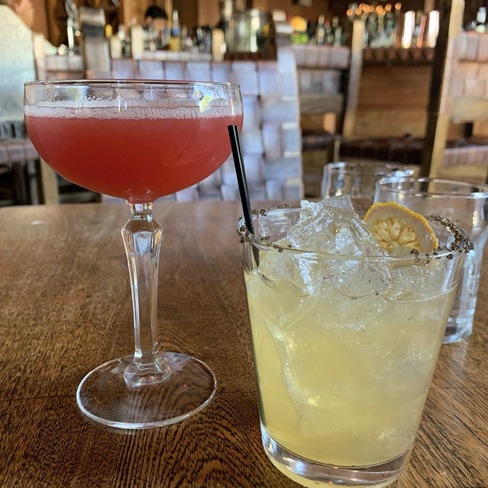 Some fruity vodka thing and smoked sage margarita Some fruity vodka thing and smoked sage margarita